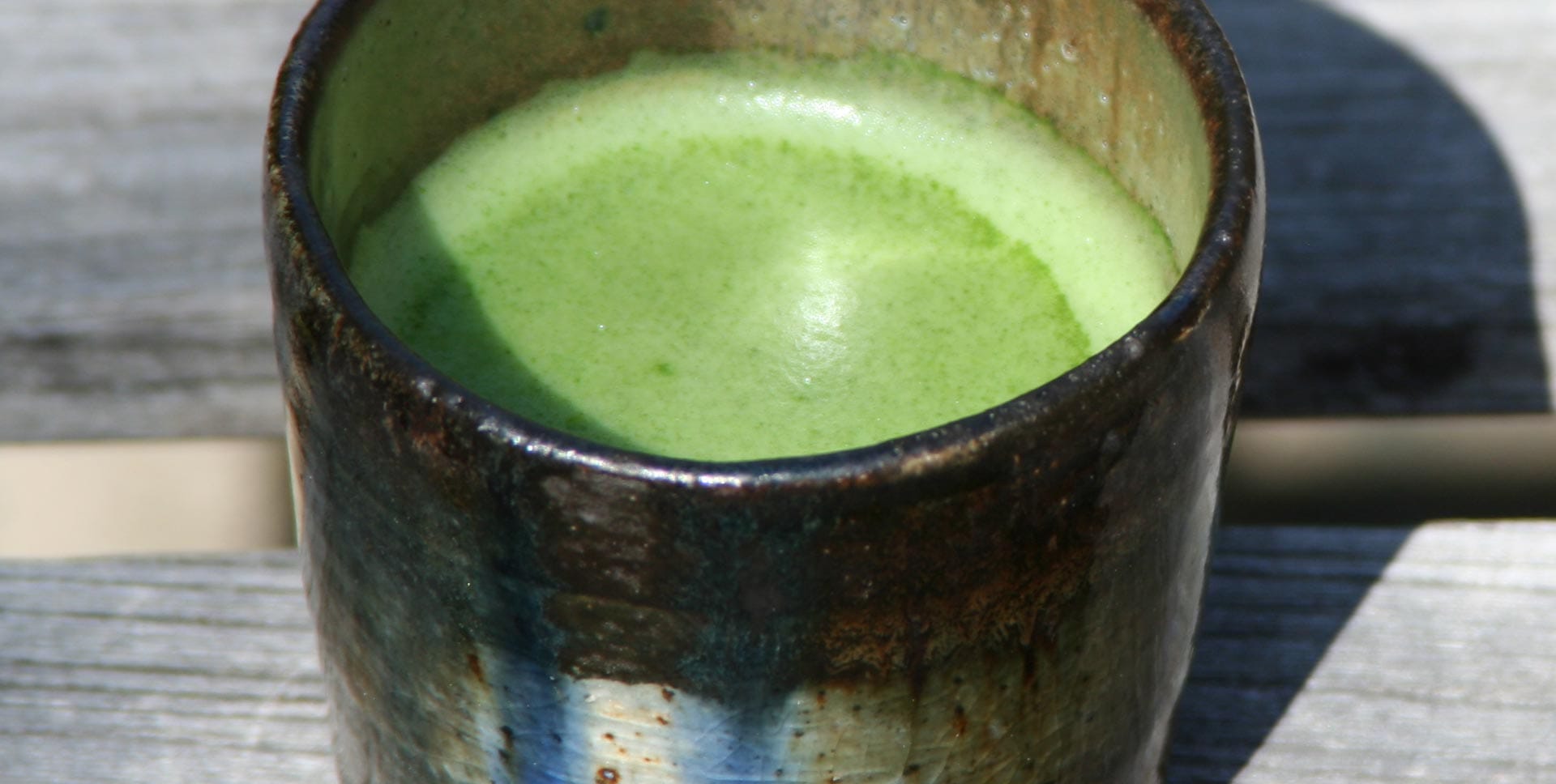 Matcha Shot, Glass of Water